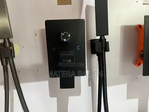 Concealed Bath Tap, Shower Mixer, 2 in 1 Black, Anti Rust