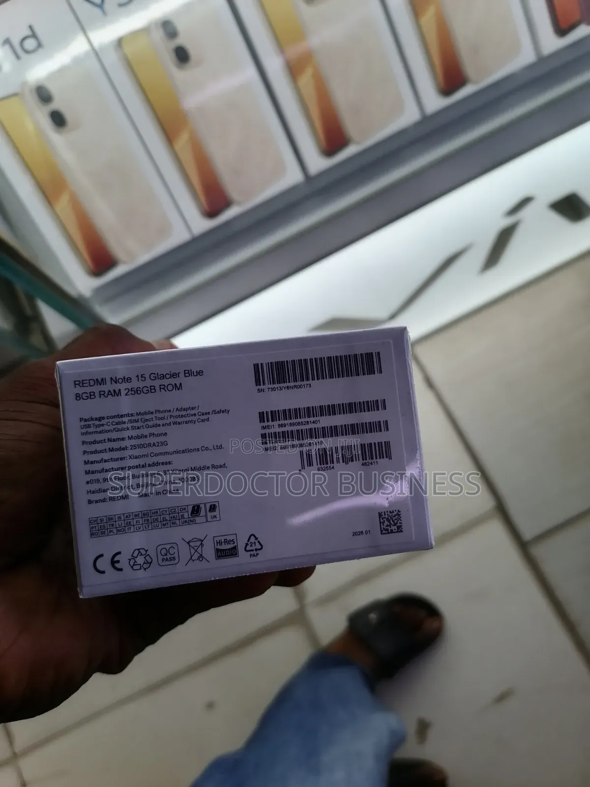 New Xiaomi Redmi Note 15 256 GB Red