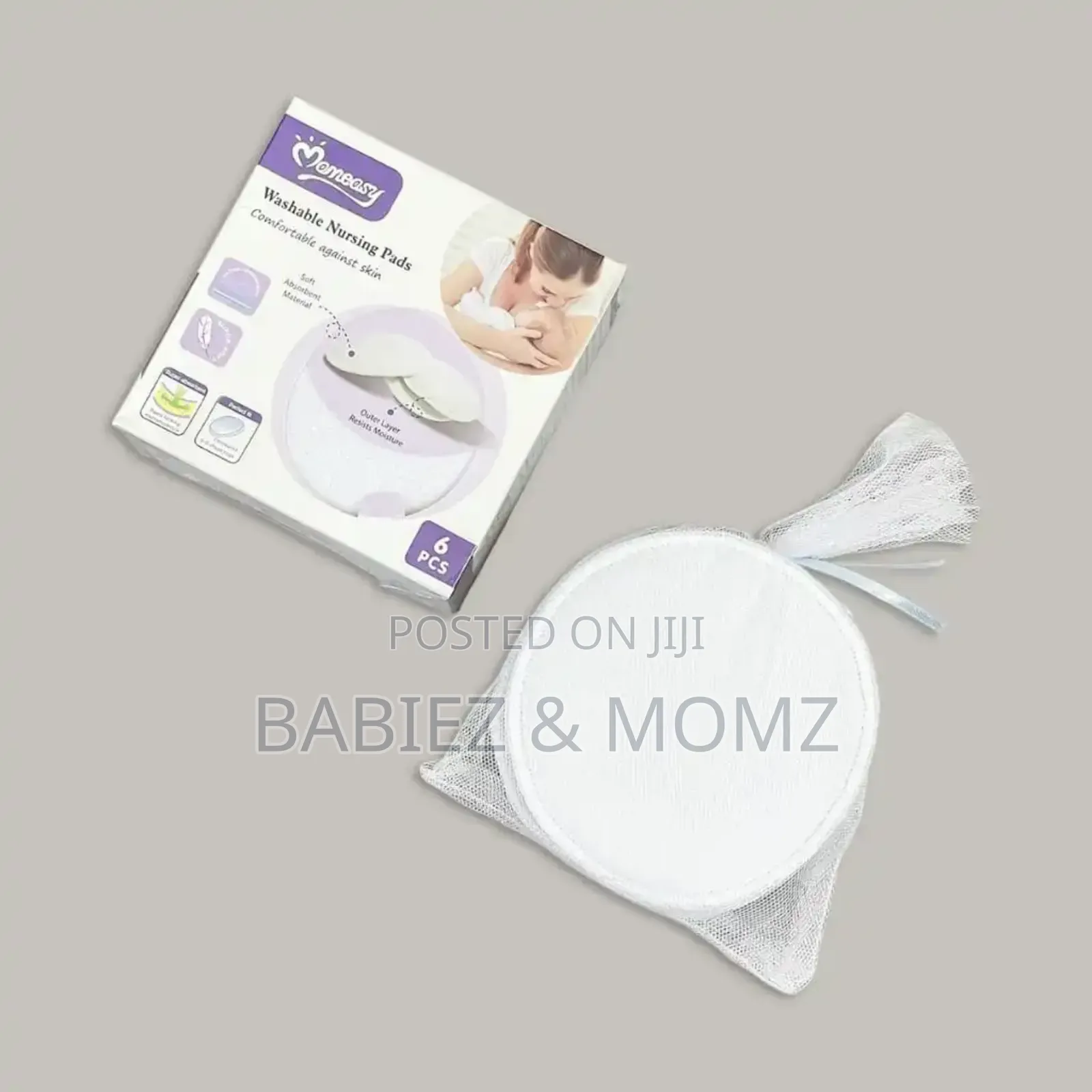 Momeasy Washable Breat Pads – Reusable Leakproof Breast Pads