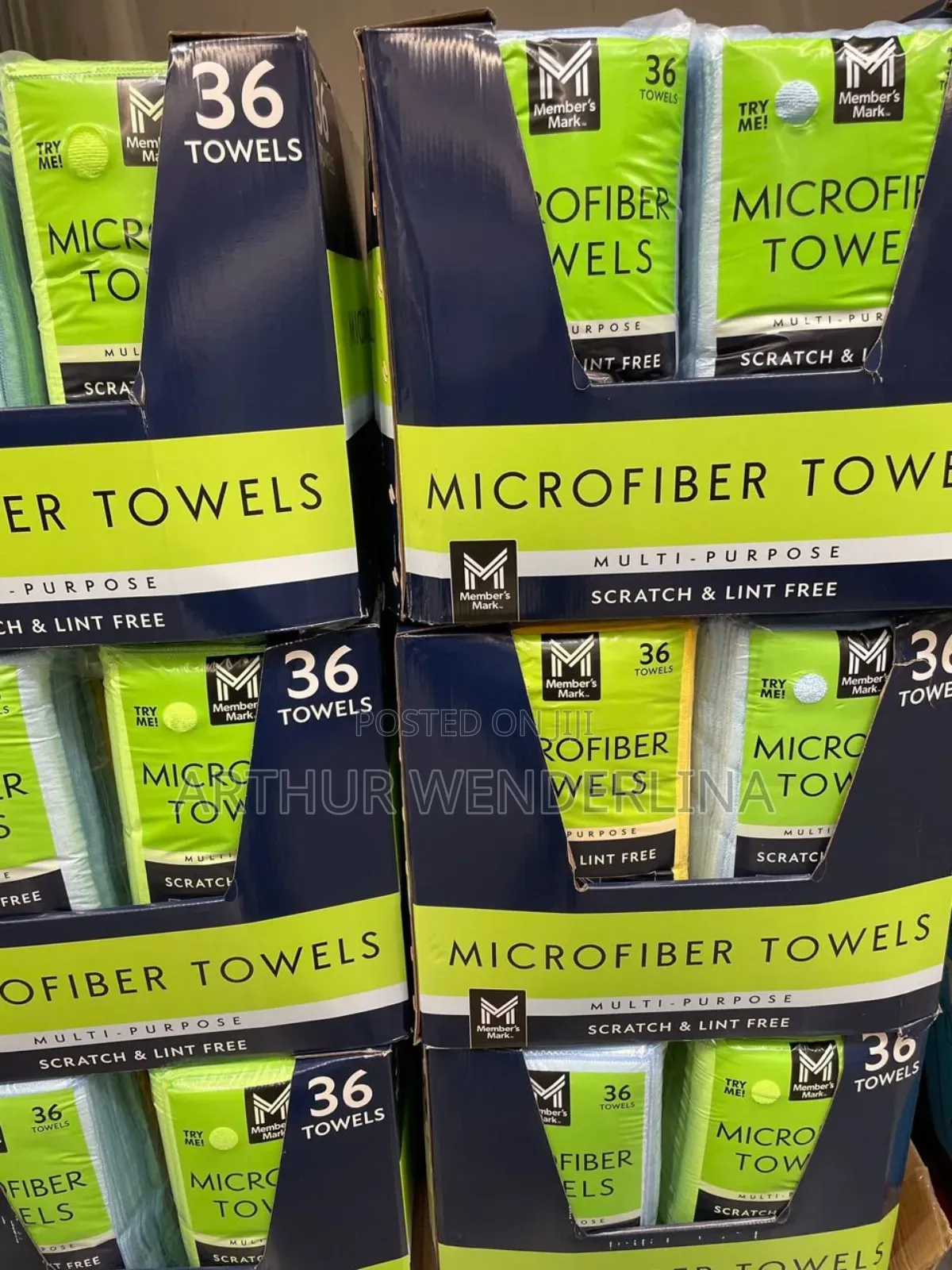 36 Pieces Microfiber Towels in Colours