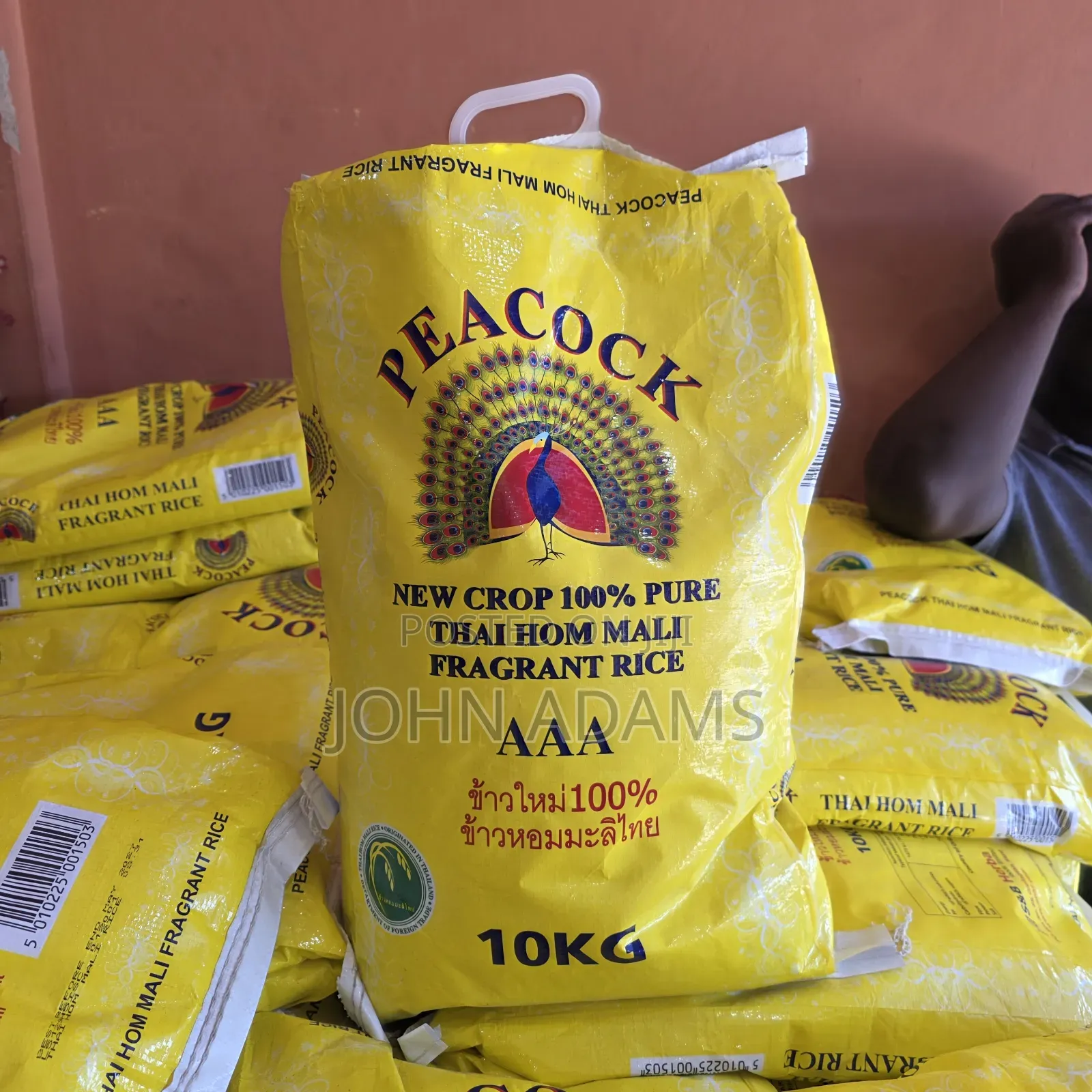Peacock Thai Hom Mali Fragrant Rice 10kg – Aaa New Crop
