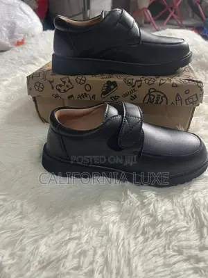 Black Leather Shoe for Boys