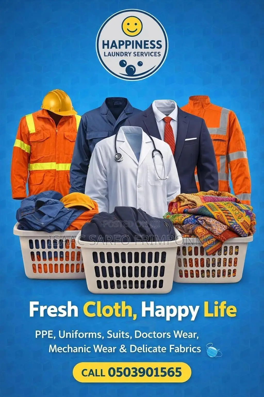 Happiness Laundry Services -Fresh Cloth, Happy Life