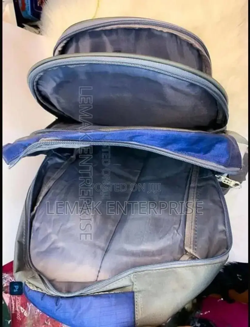 School Bag / Backpack Stylish Blues Grey Color
