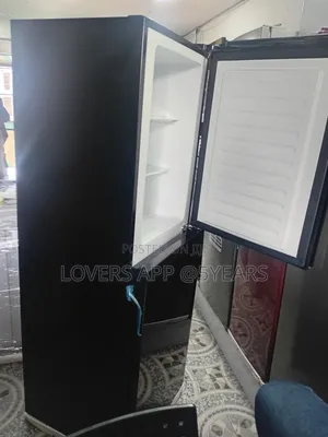 Westpool 243l Black Double Door Beauty Refrigerator.