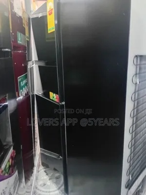 243 Black Shiny Modern Refrigerator Marvel.