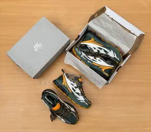 Off-White Be Right Back Sneakers in the Military Green Peach Colorway