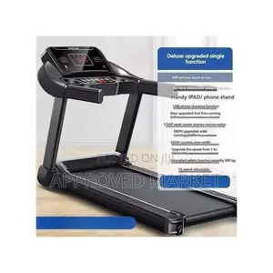 Electric Foldable Treadmill Pack With Massage Machine - Black