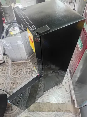 Black 243l Chic Luxury Two Door Fridge.