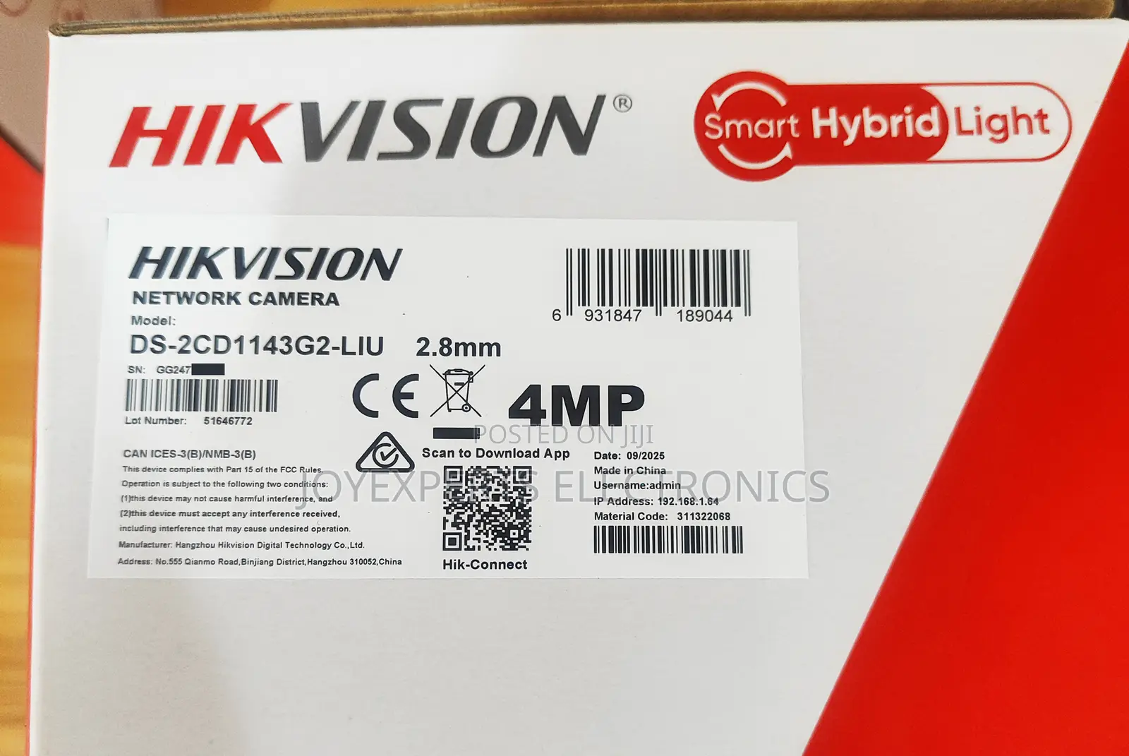 4mp Smart Hybrid Light Fixed Dome Ip Camera