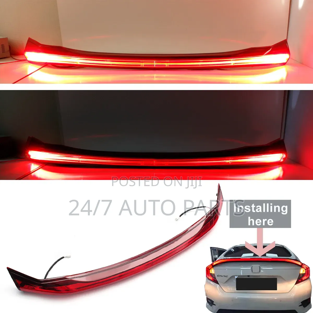Honda Civic Led Boot Spoiler Light 16-21