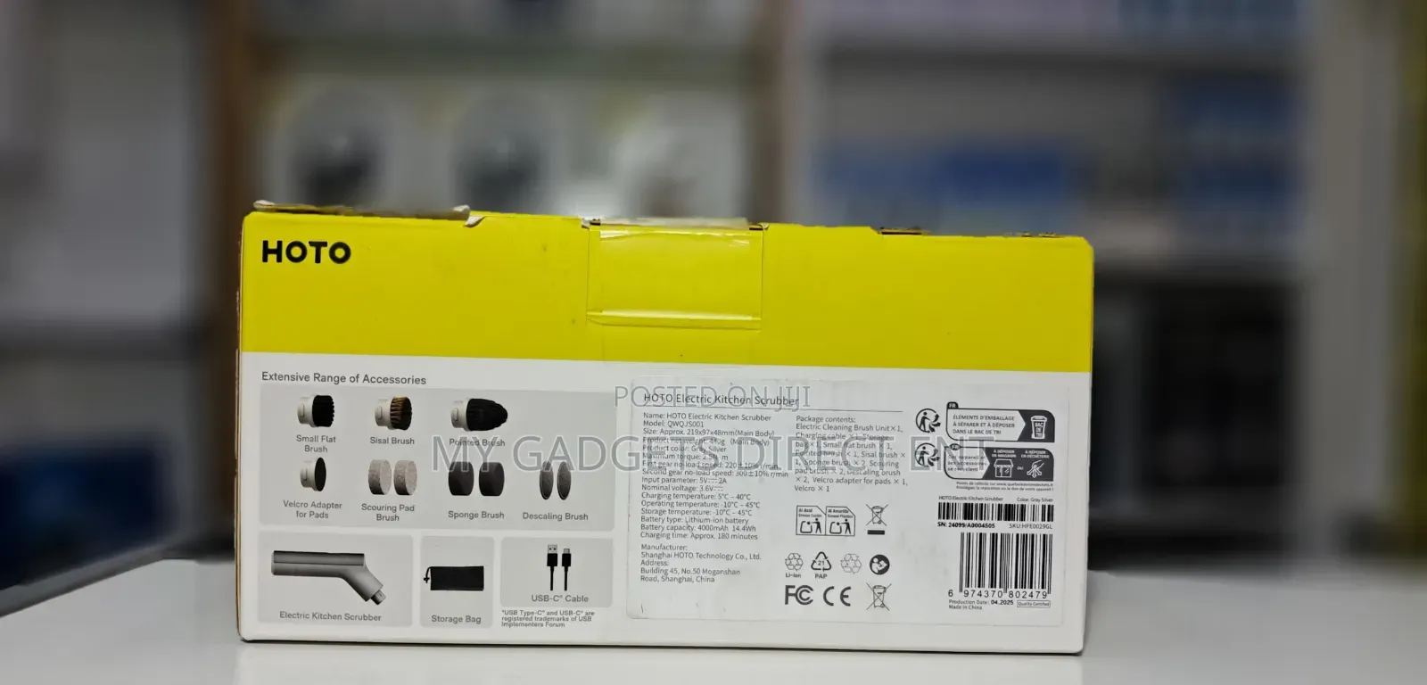 Hoto Electric Kitchen Scrubber