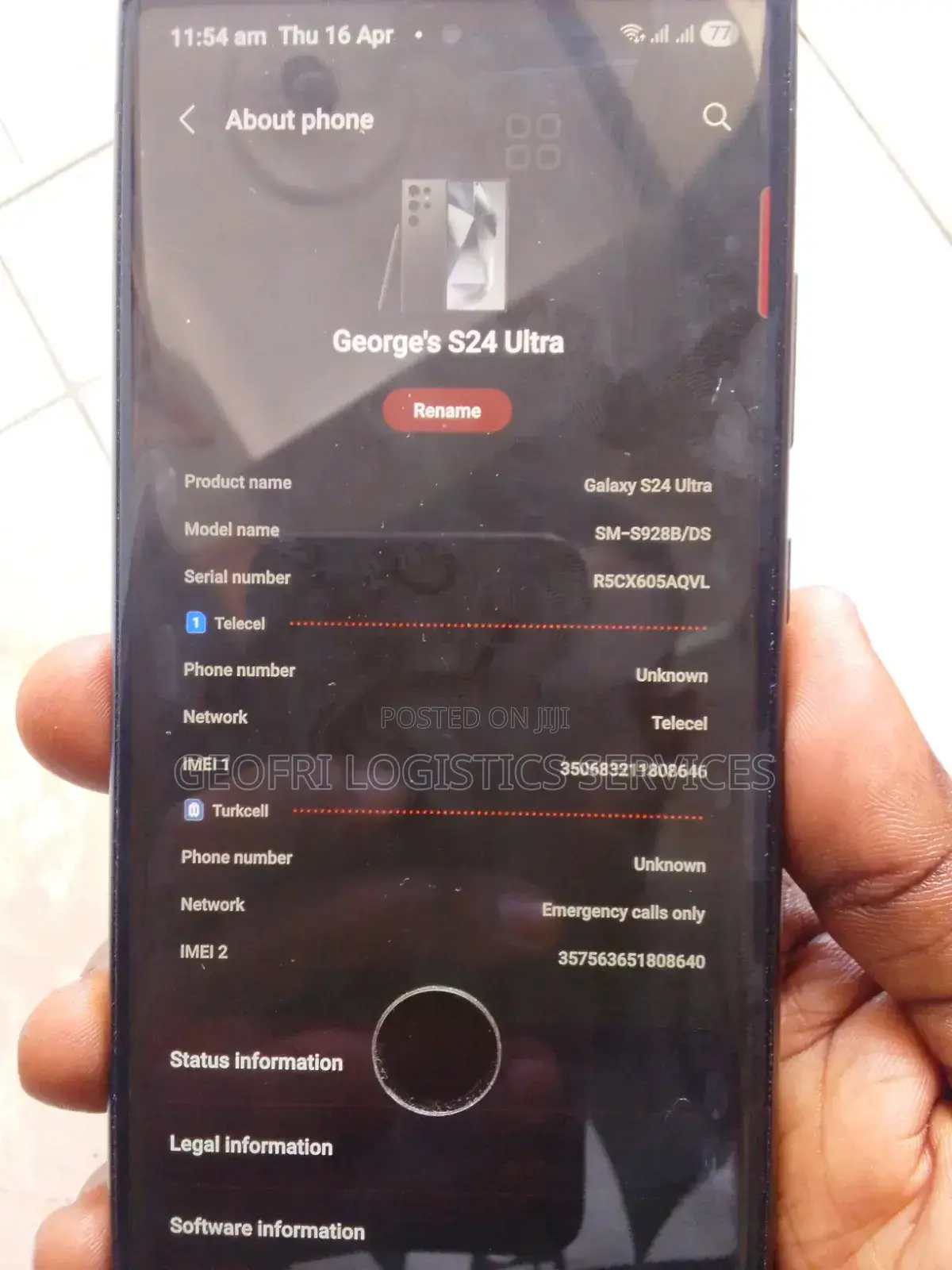 Samsung Galaxy S24 Ultra 256 GB Gray