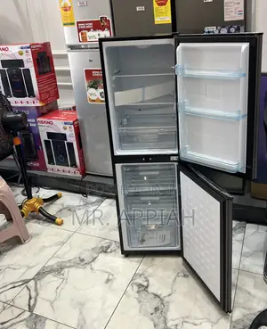 Check Out Authentic Nasco Double Door Fridge(Nasd2-20)Dark Gray