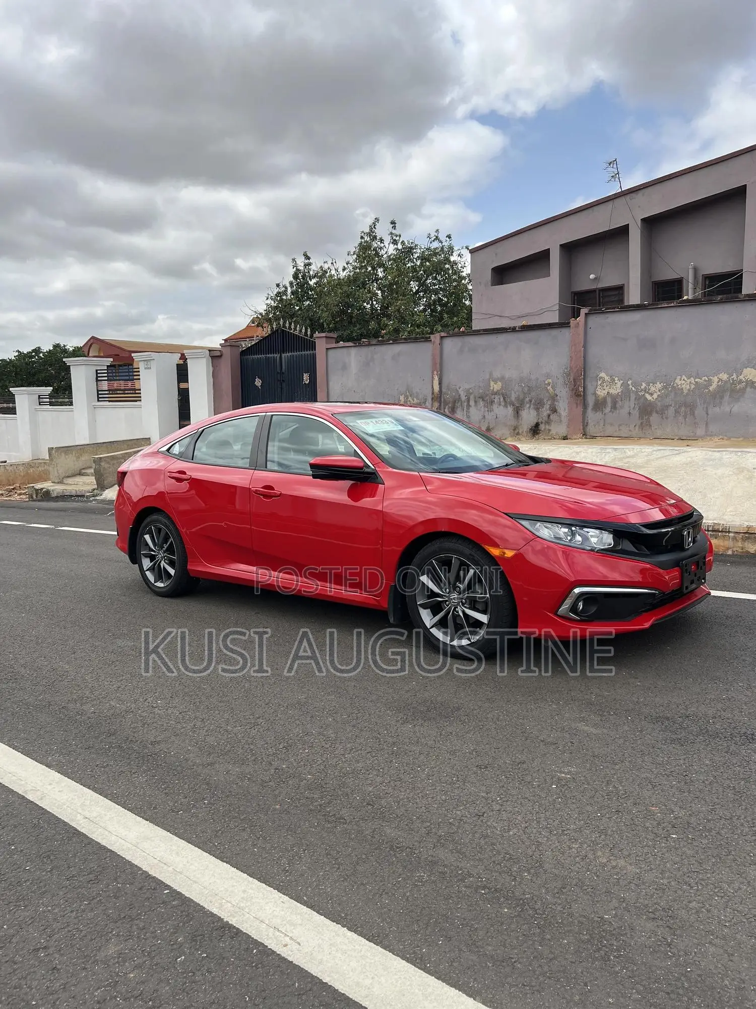 Honda Civic EX-L Sedan 2019 Red