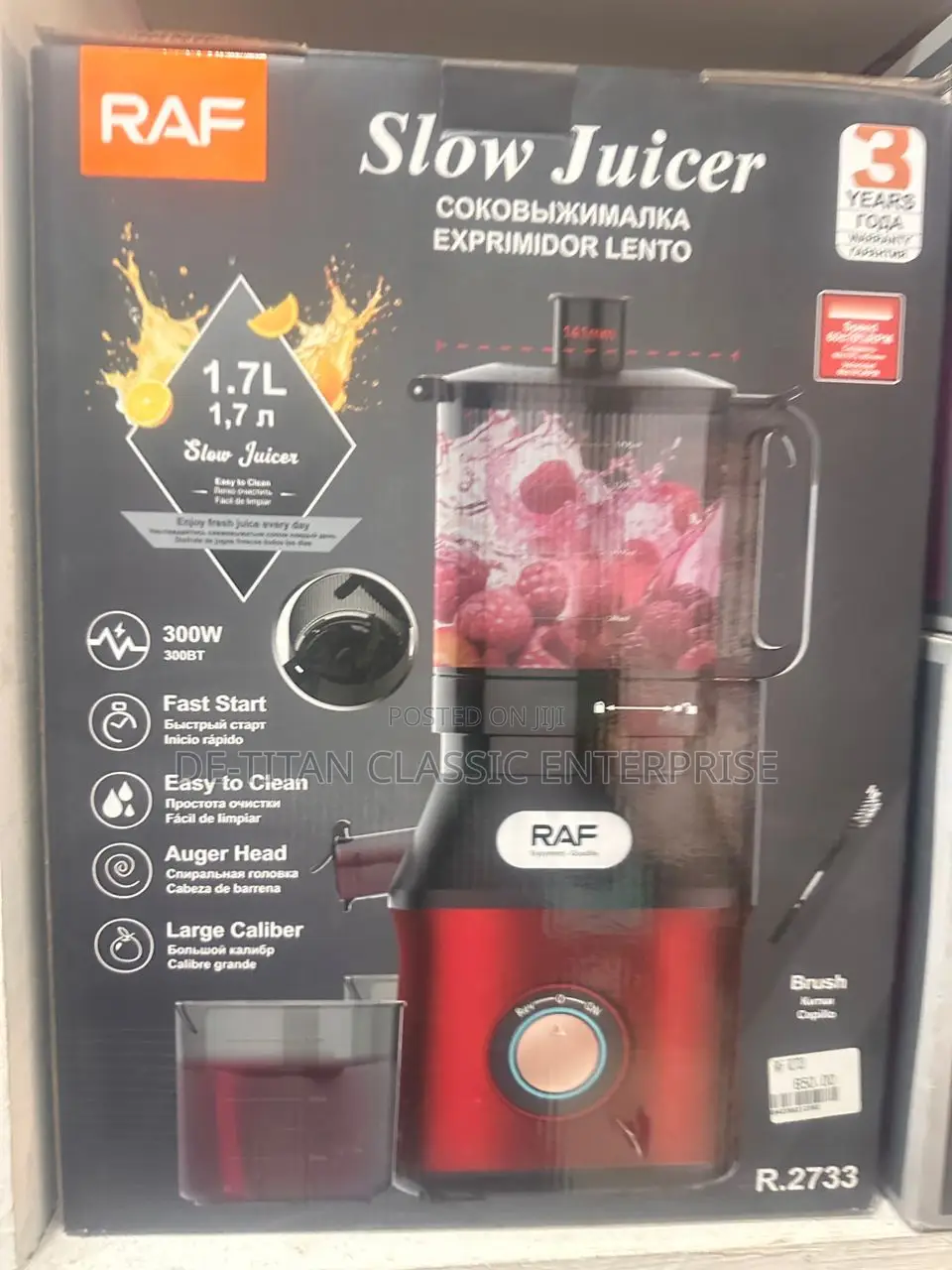 Quality Large Mouth Raf Multifunctional Slow Juicer