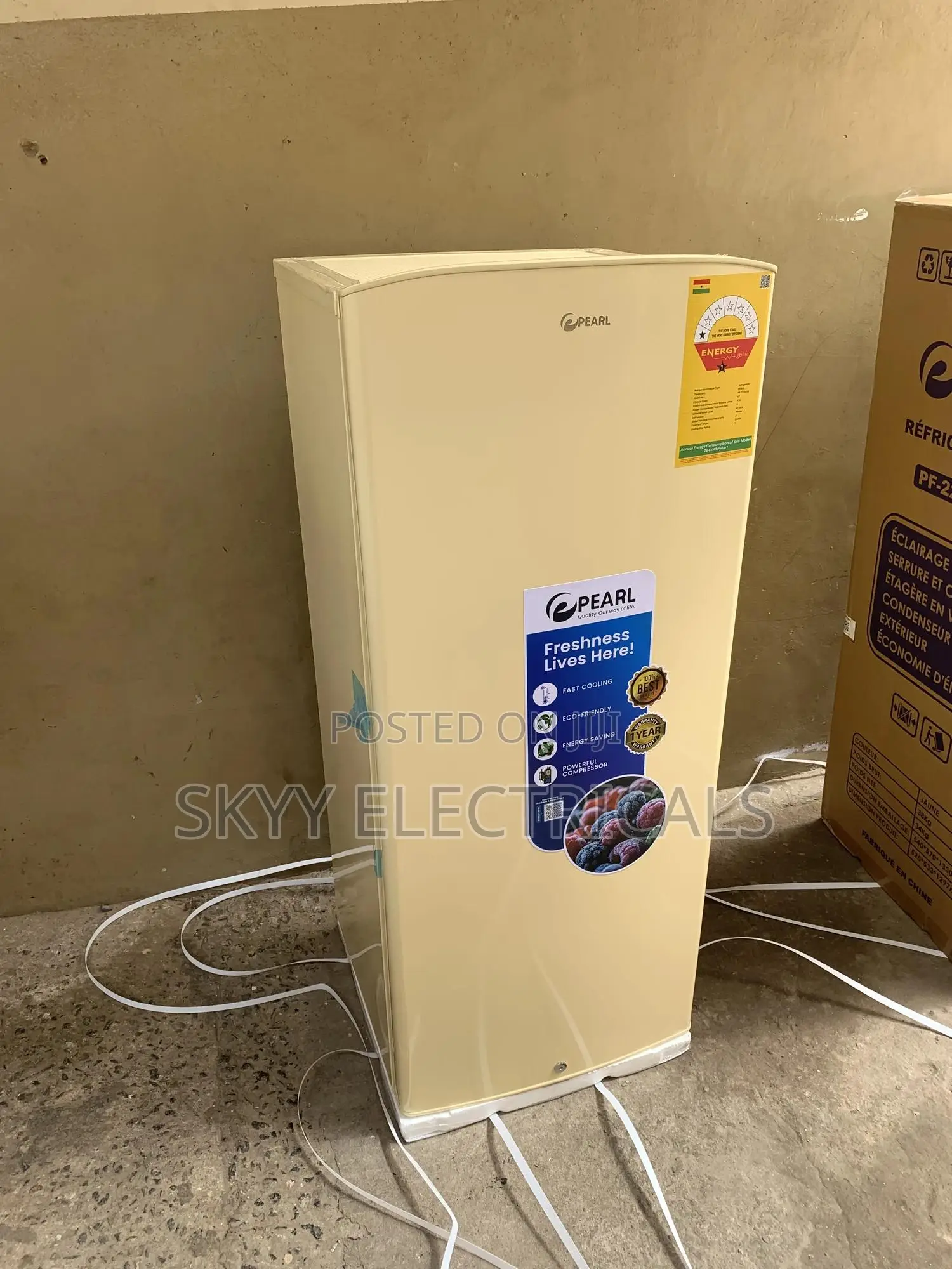 Pearl 176liters Single Door Fridge Pf-225s-2b