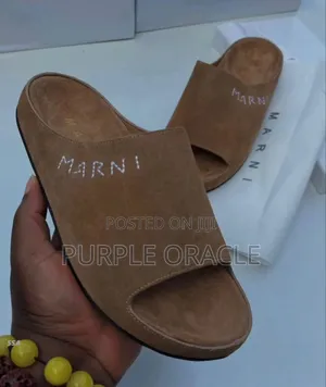 Classy Durable Leather Slides for Men