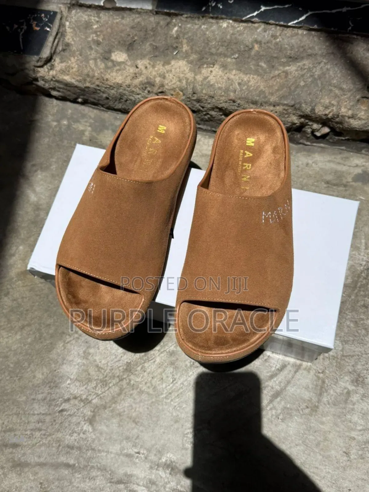 Classy Durable Leather Slides for Men