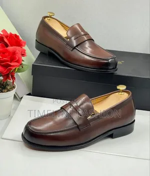 Coffee Brown Men's Leather John Forster Shoes