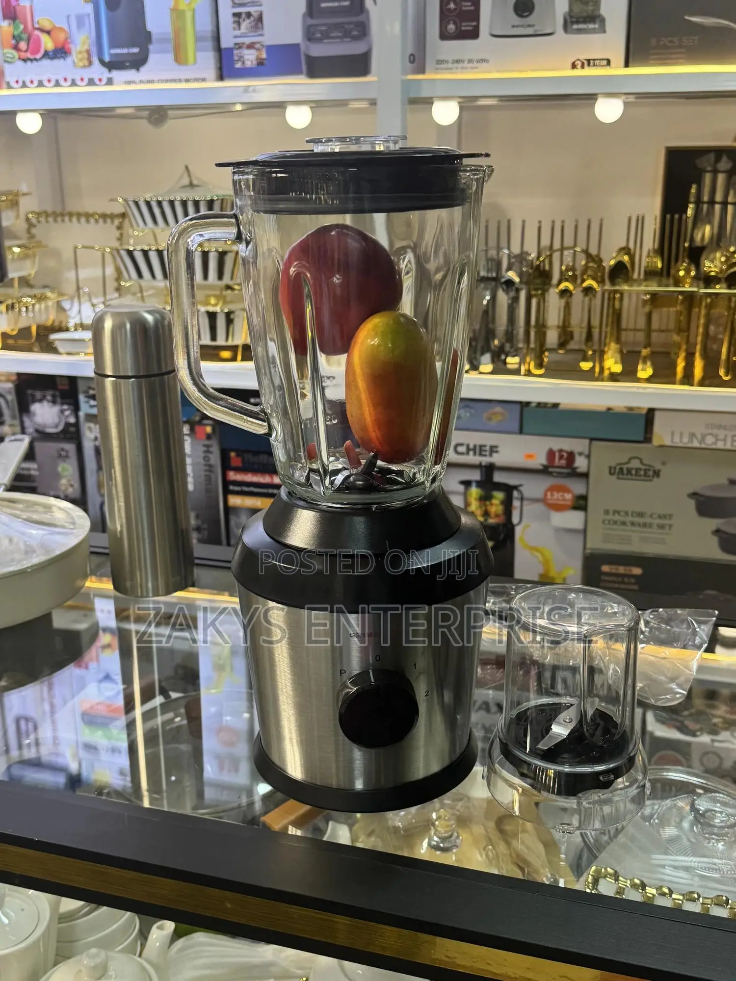 German Chef Glass Blender 2in1