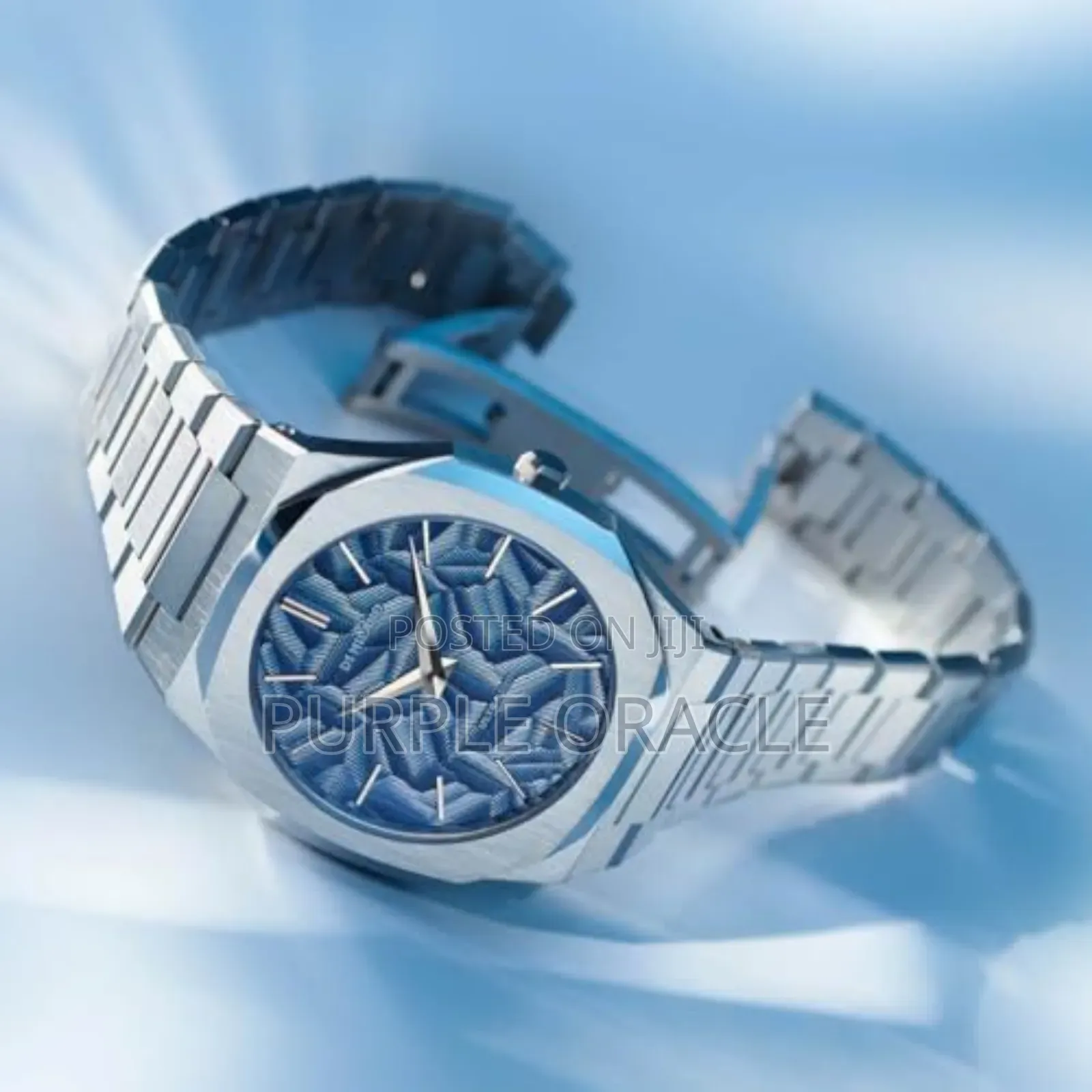 D1 Milano Ultra Thin Wristwatch With Blue Dial.