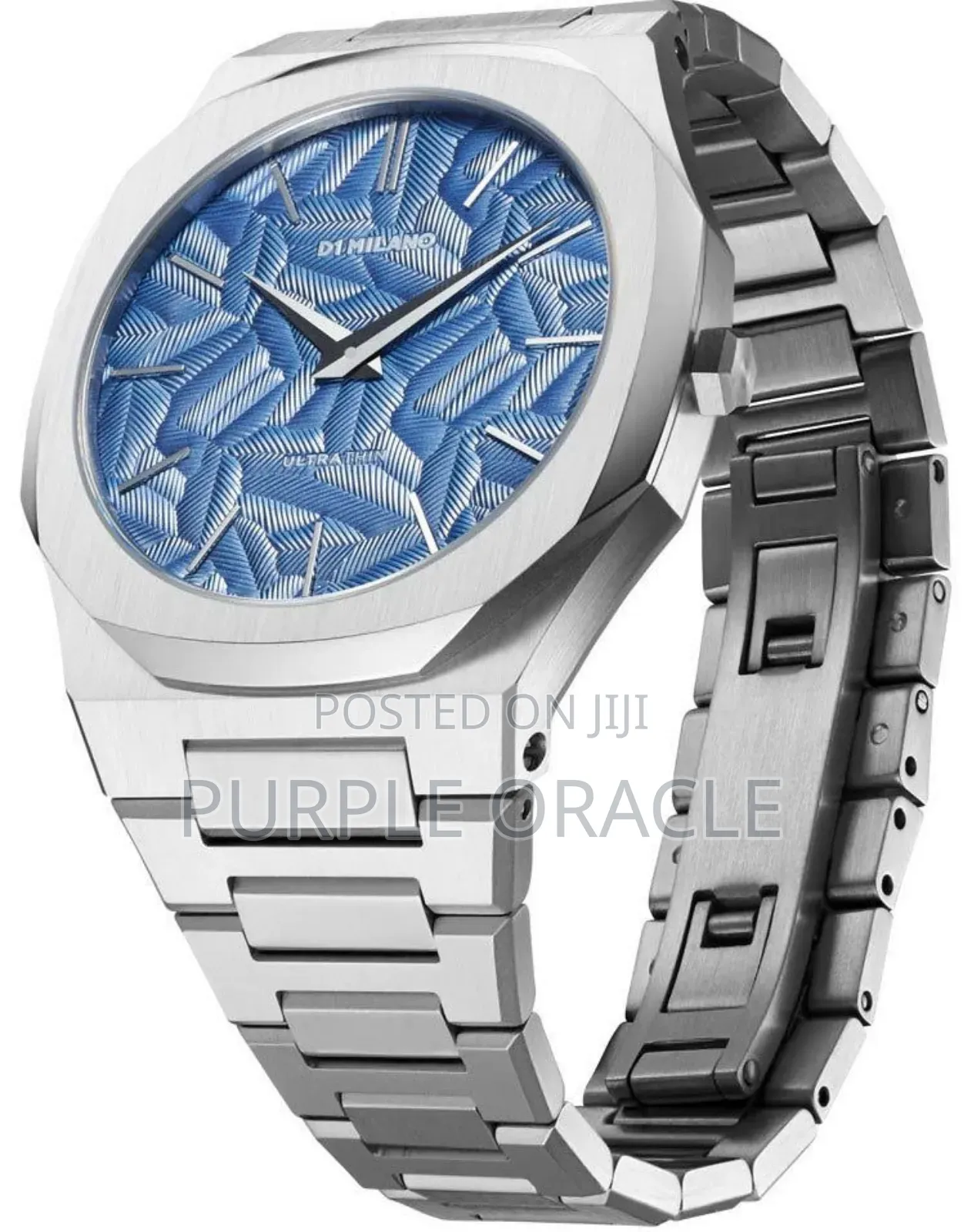 D1 Milano Ultra Thin Wristwatch With Blue Dial.