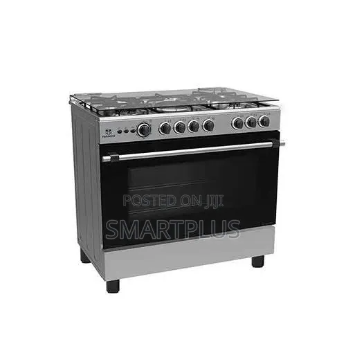 A Nasco 5-Burner Gas Cooker With a Lighted Oven and Grill.