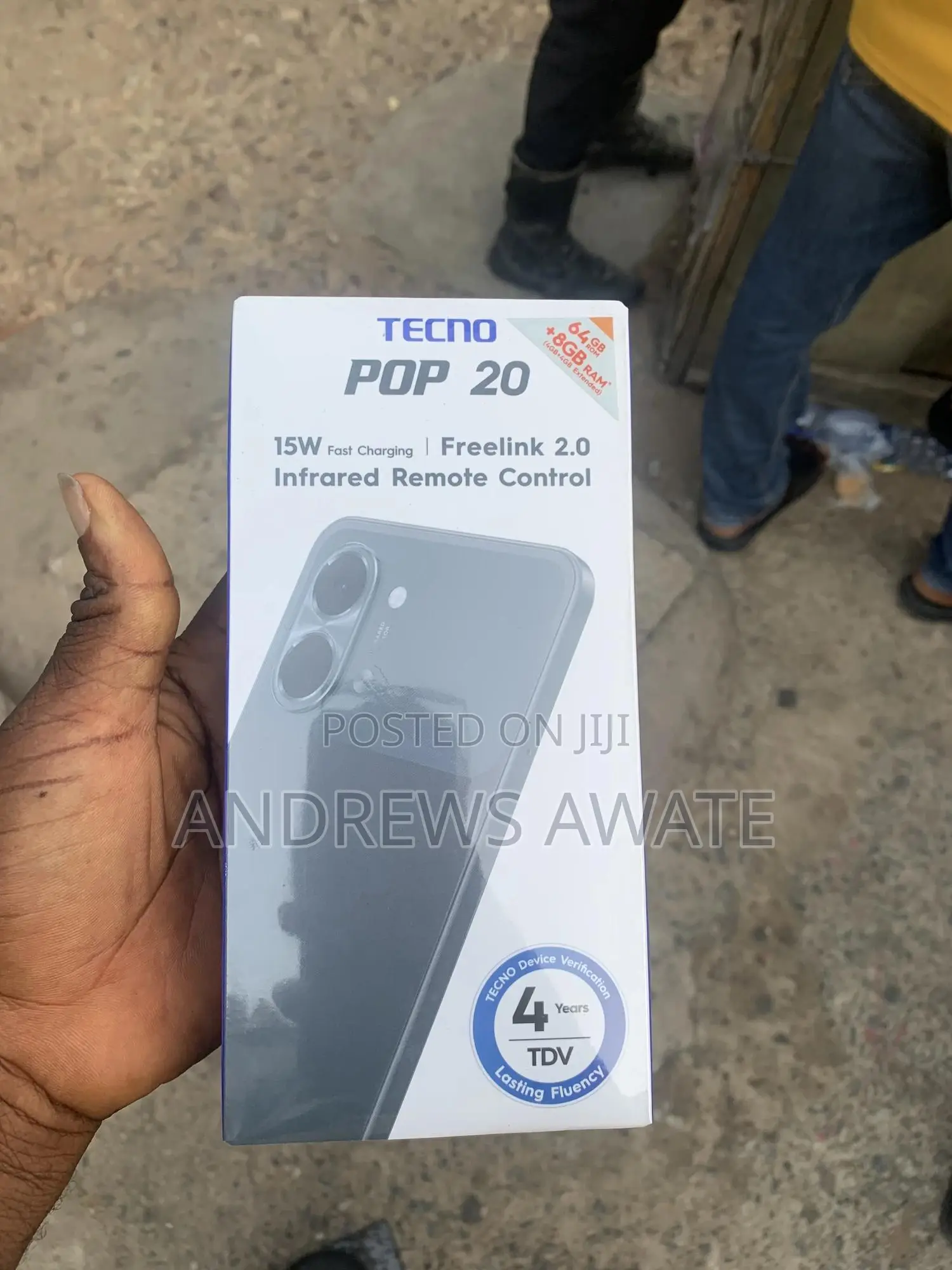 New Tecno Pop 20 64 GB Black