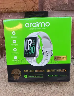 Watch 6pro Oraimo ( Cream Black Strap )