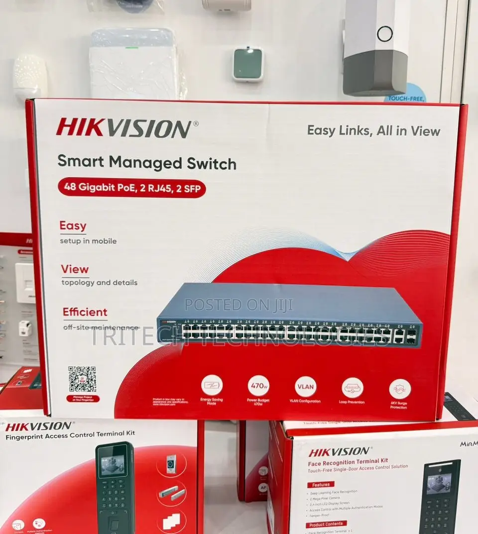 Hikvision Ds-3e1552p-Si
48 Port Gigabit Smart Poe Switch