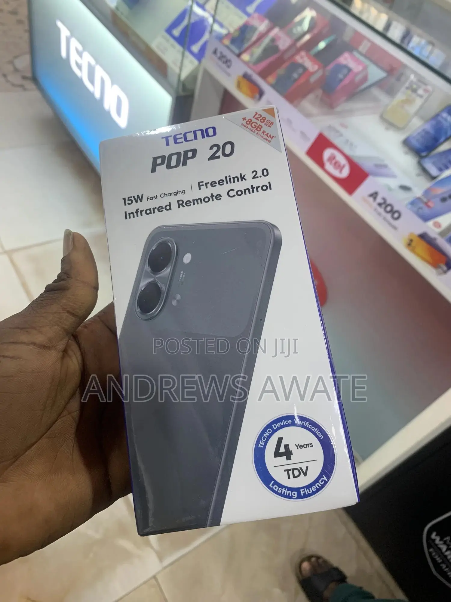 New Tecno Pop 20 64 GB Black