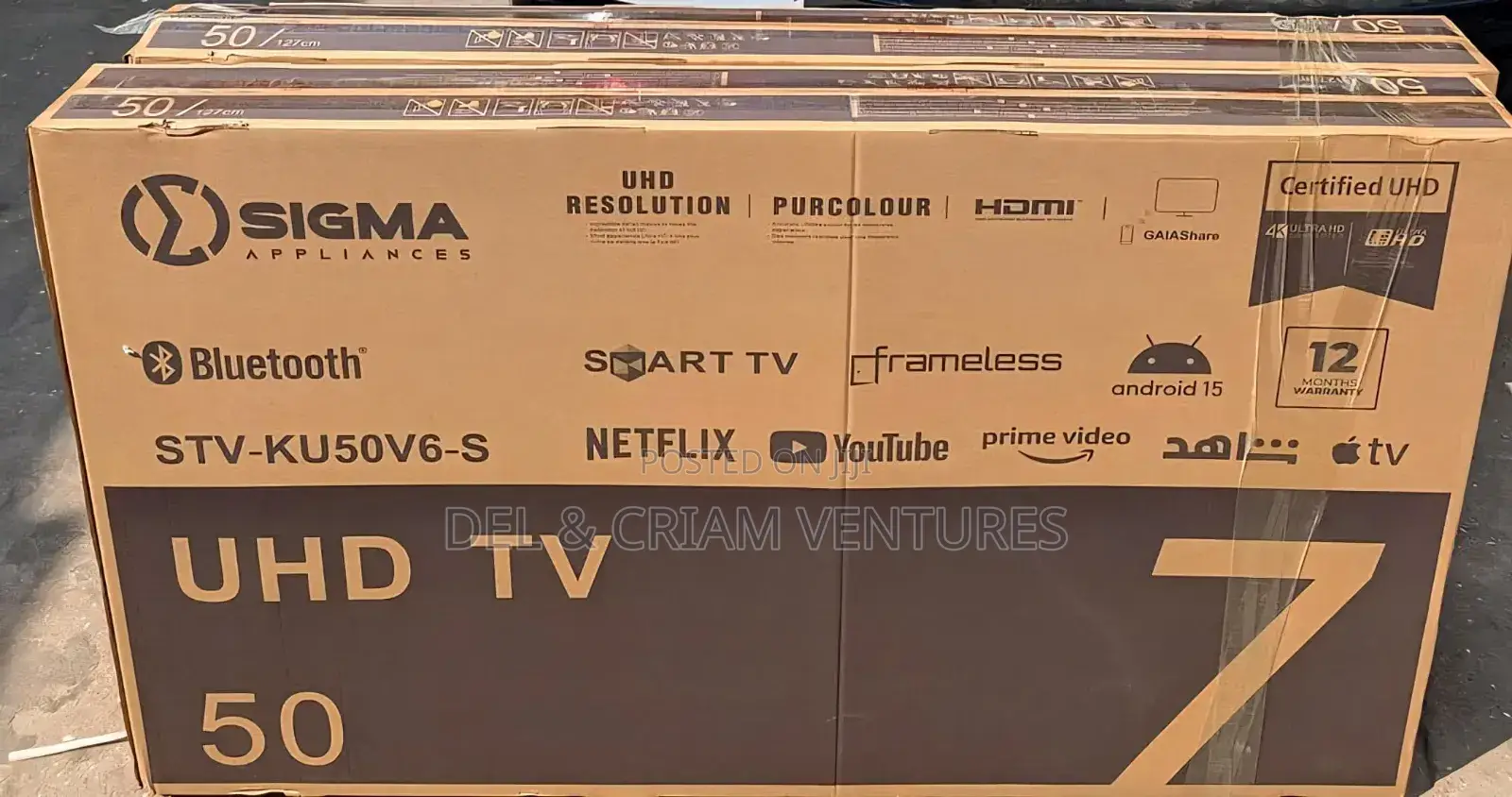 Sigma 50" Smart Android Uhd Led Tv