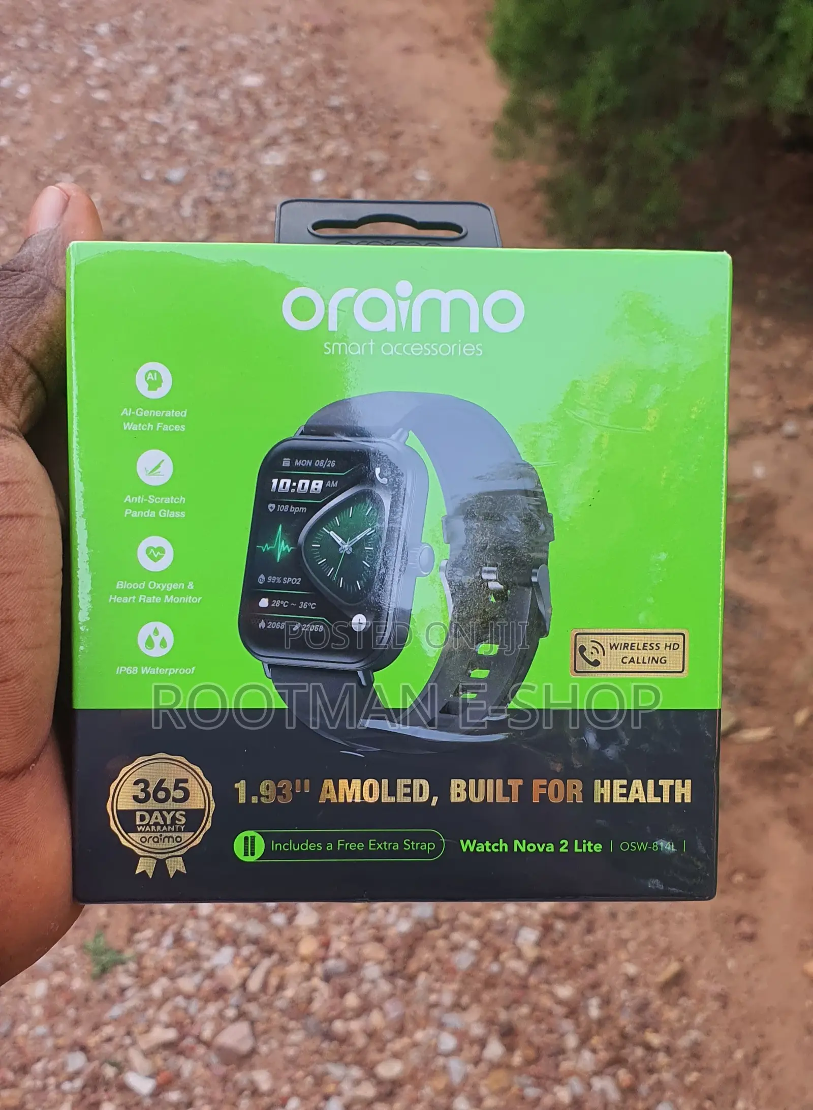 Oraimo Smart Watch Nova Lite With Two Straps