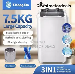 Qontractor Deals 7.5kg Top Load Portable Washing Machine