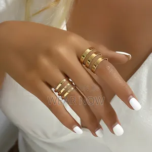 Set of 2 Versatile Stylish Multi Layer Rings