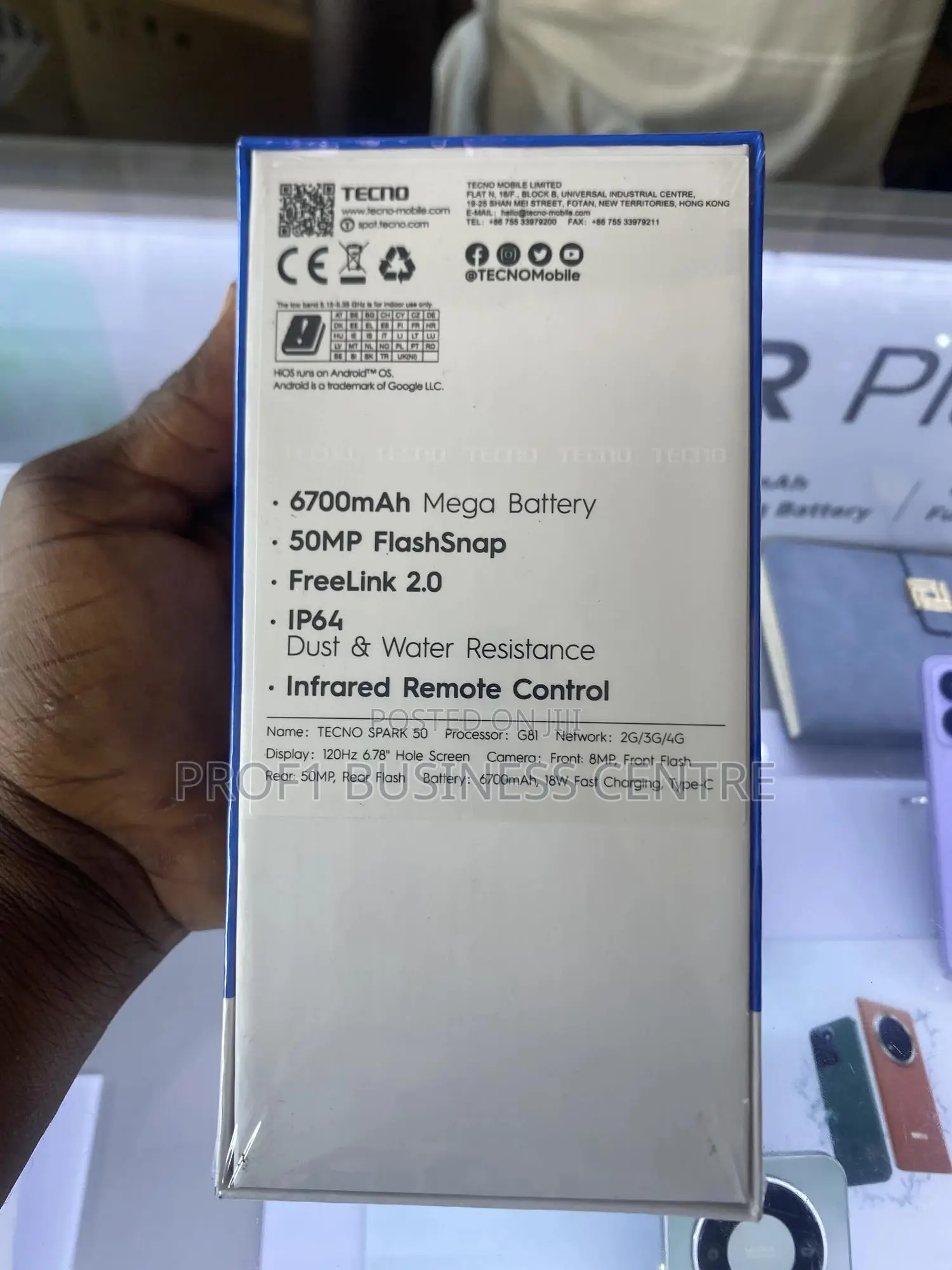 New Tecno Spark 50 128 GB Black