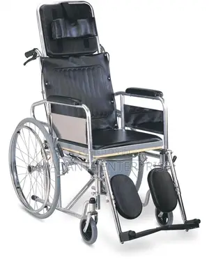 Long Back Commode Wheelchair