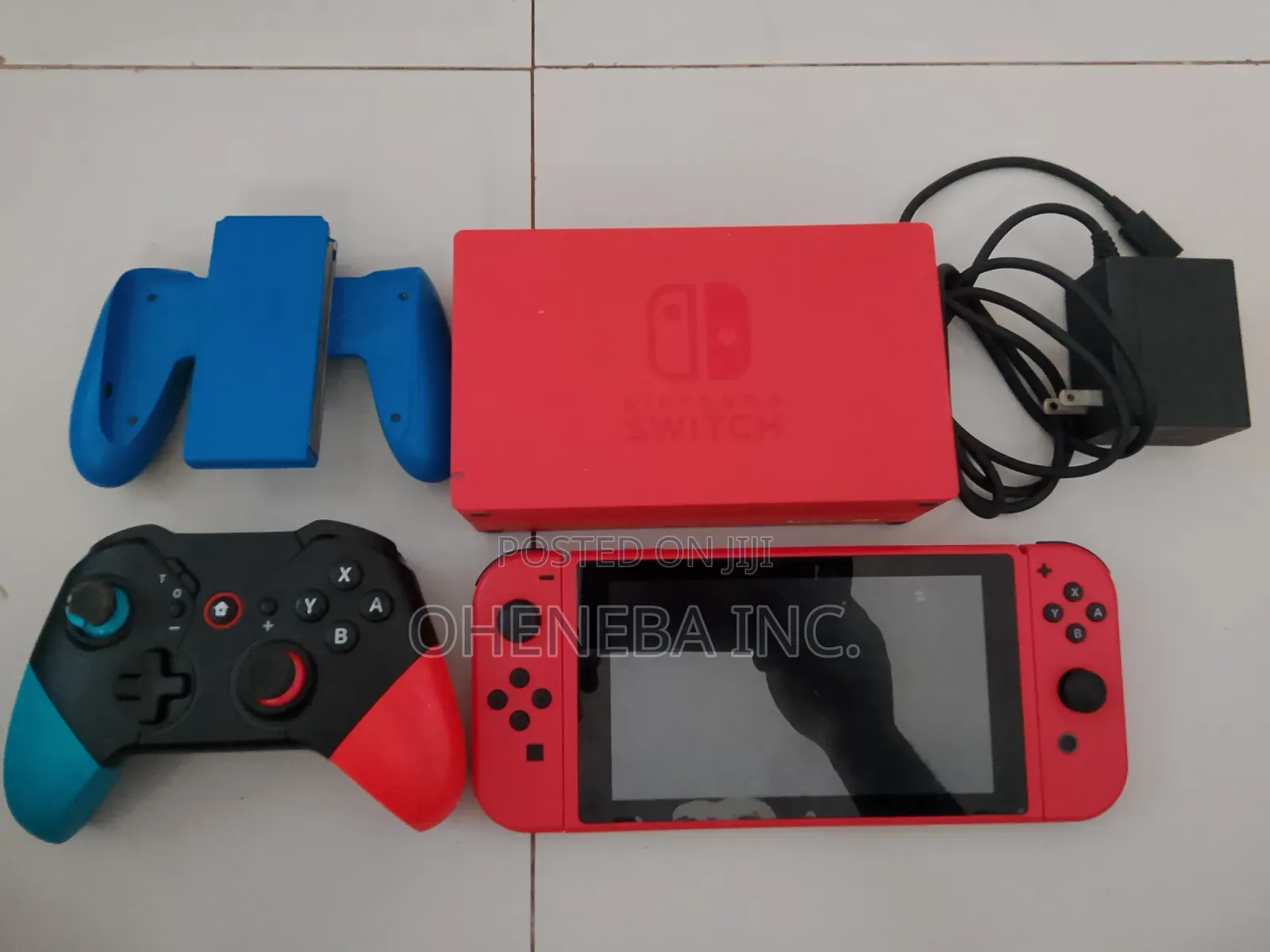 Golden Red Nintendo Switch With Games+All Accessories