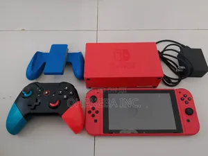 Golden Red Nintendo Switch With Games+All Accessories
