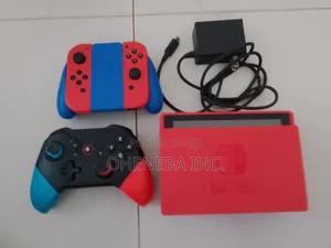 Golden Red Nintendo Switch With Games+All Accessories