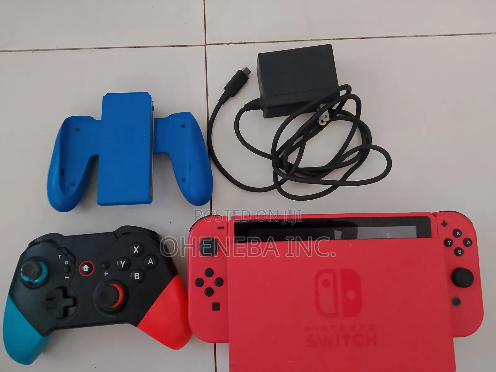 Golden Red Nintendo Switch With Games+All Accessories