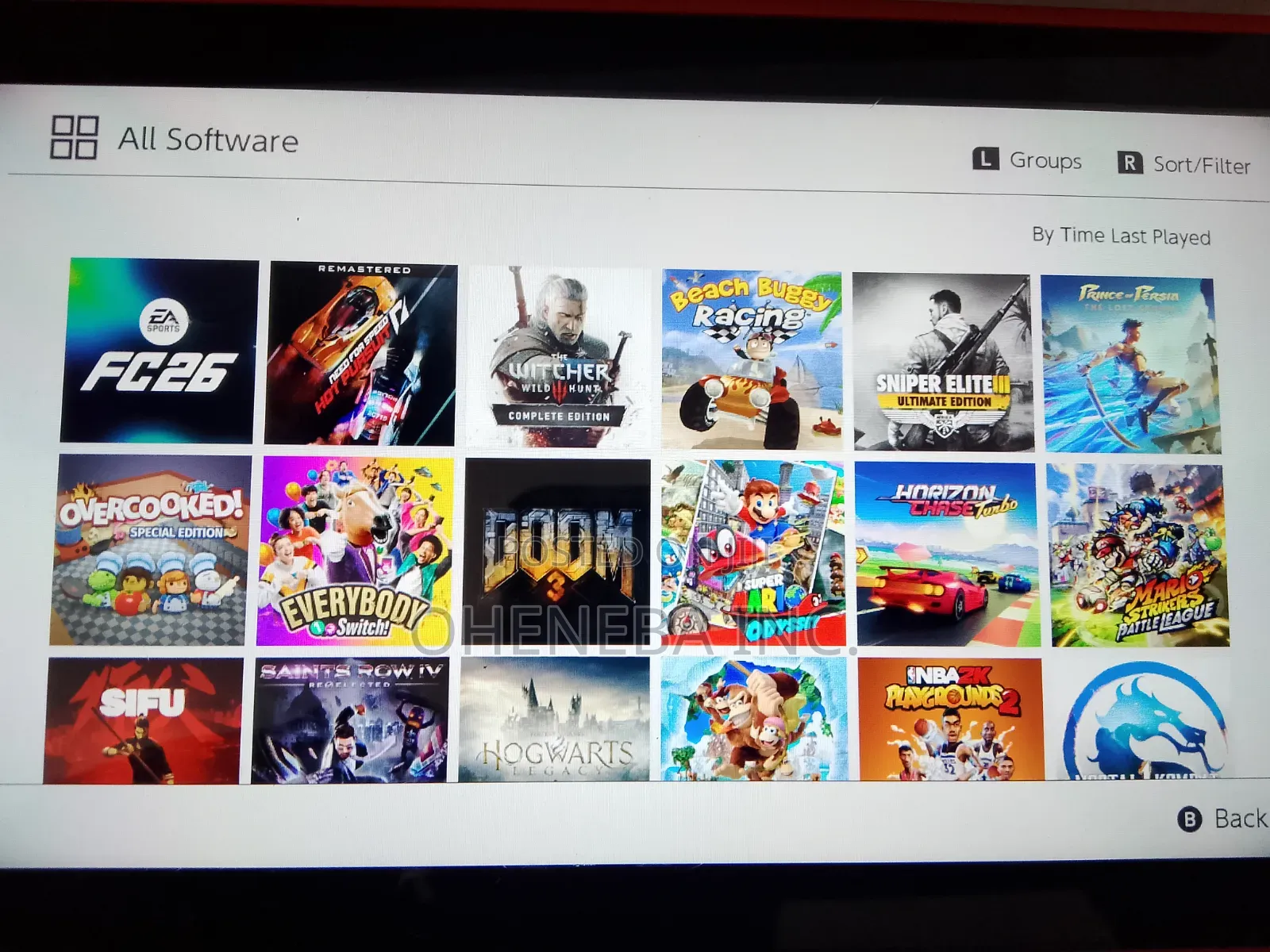 Golden Red Nintendo Switch With Games+All Accessories