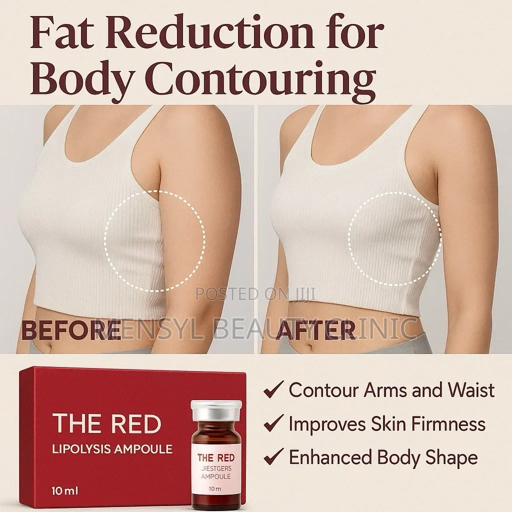 Red Lipolysis Injection for Stubborn Fat on Face, Tummy Inner Thighs
