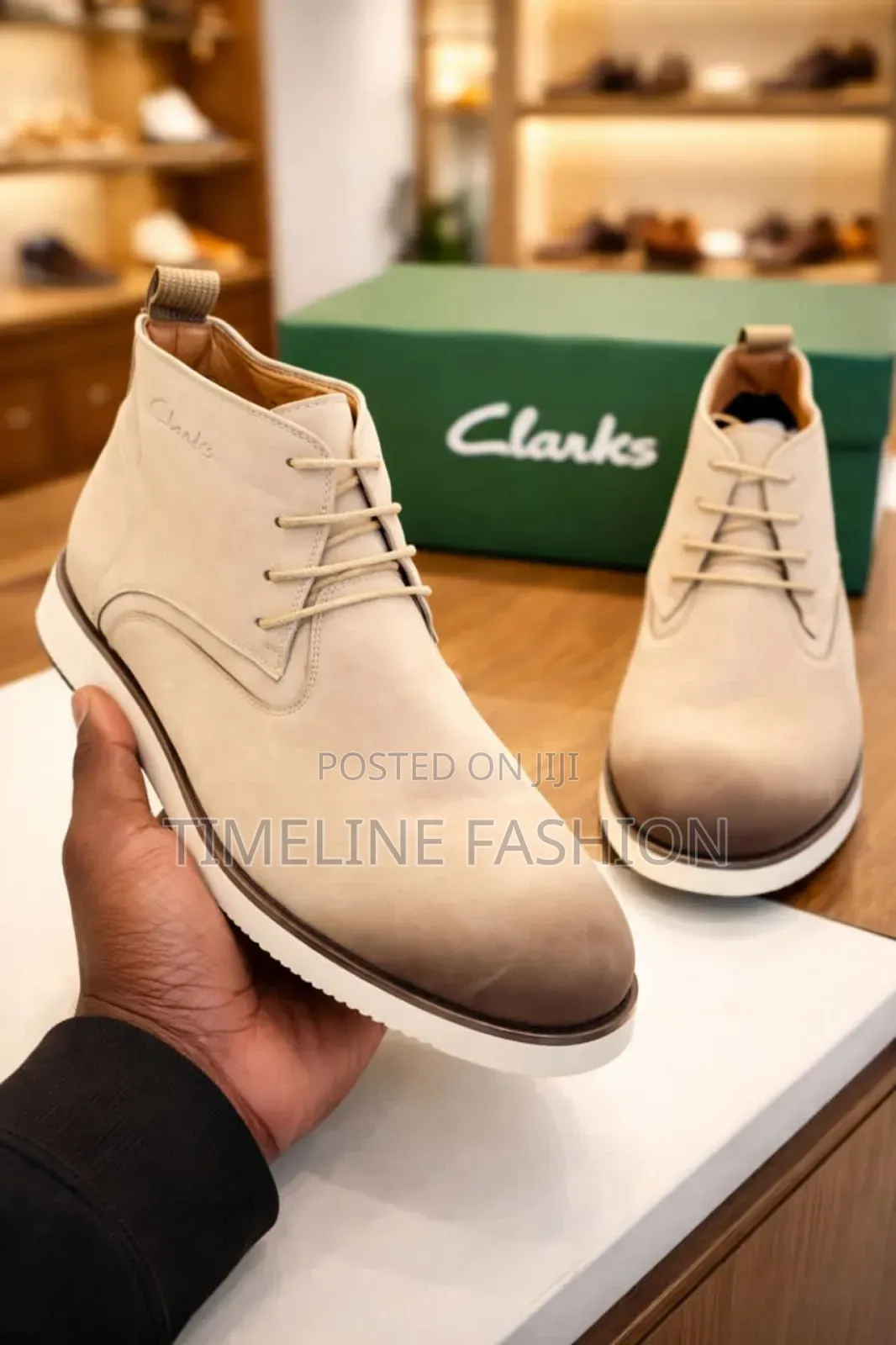 Beige Colour Men's Clark's Adventure Boots