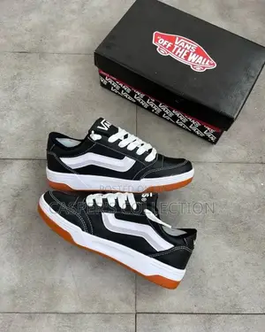 Vans Men’S Hylane Skate Shoes Black /White /Gum