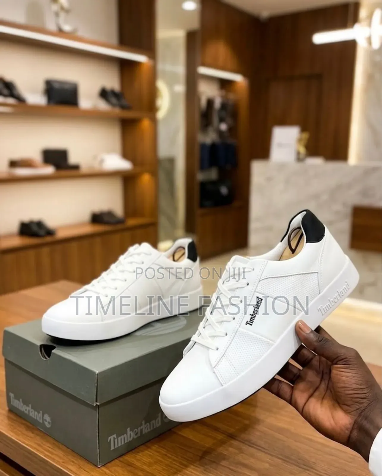 Quality Timber Land Men's White Sneakers