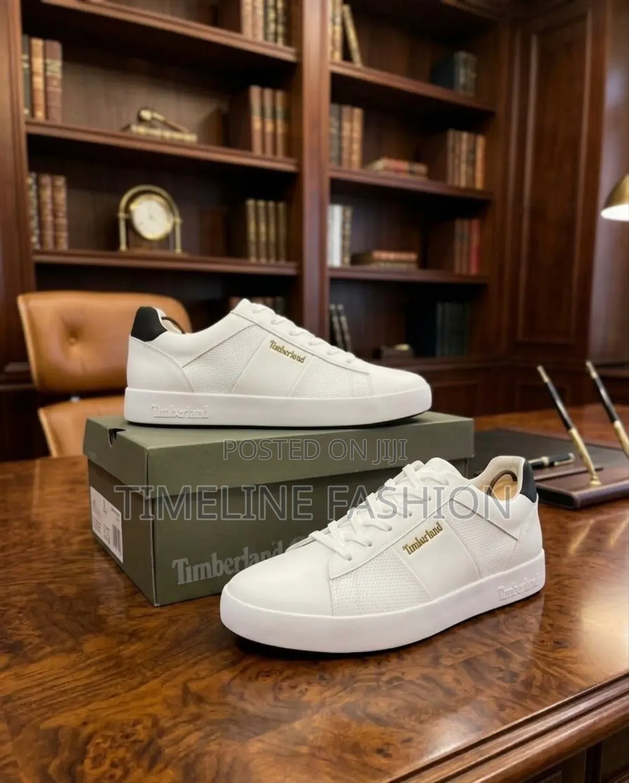Quality Timber Land Men's White Sneakers