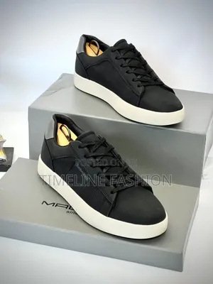 Black and Cream Timber Land Lace Up Sneakers