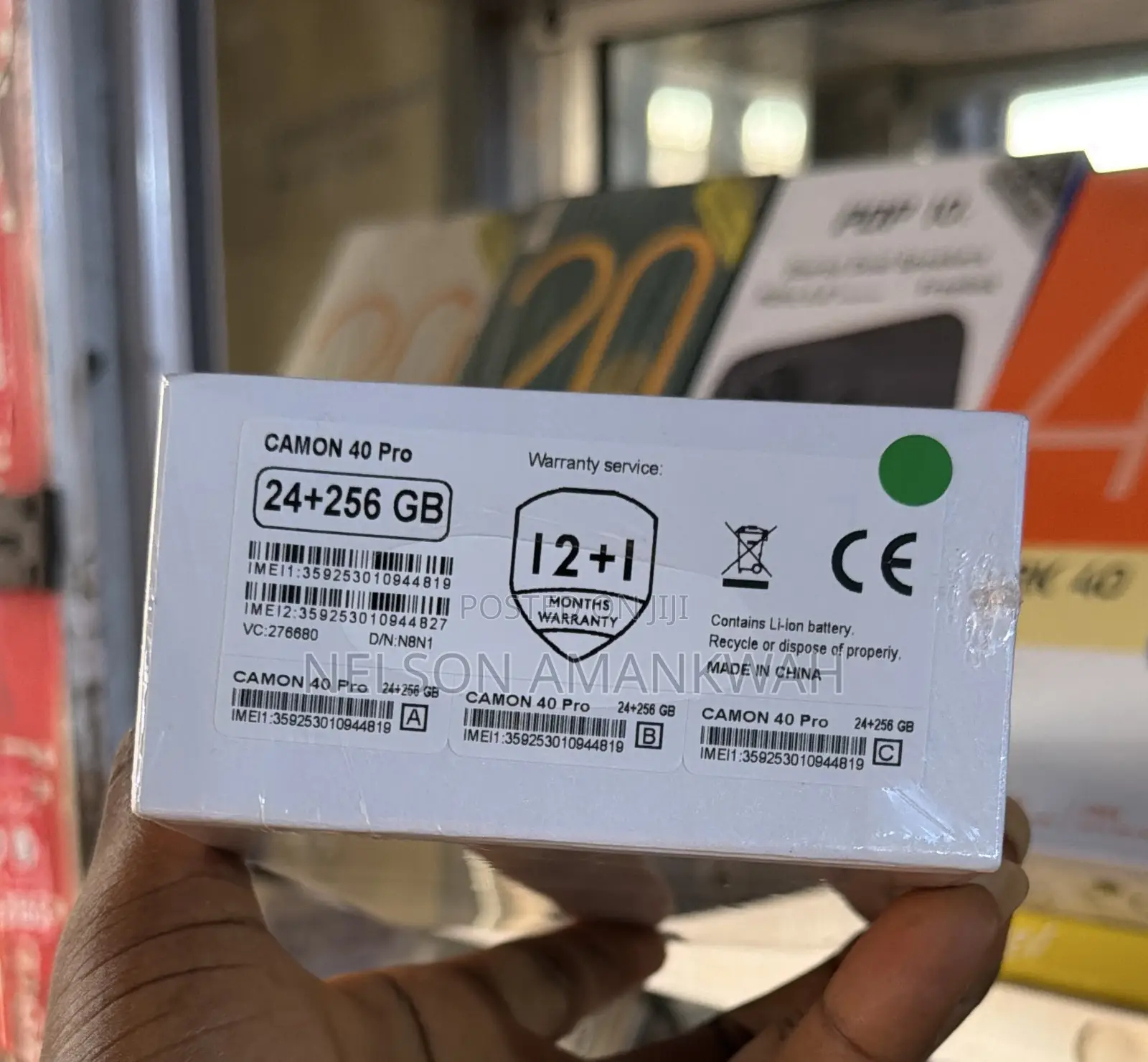 New Tecno Camon 40 Pro 5G 256 GB Green